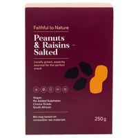 Faithful to Nature Peanuts and Raisins - Salted 